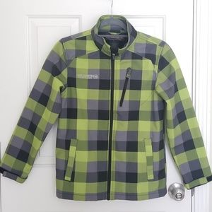 Free Country men's green checkered jacket size M
